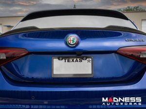 Alfa Romeo Giulia Roof Spoiler - Carbon Fiber - Feroce Carbon - Full Size Alfa Romeo Giulia Roof Spoiler - Carbon Fiber - Feroce Carbon - Full Size